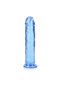 Straight Realistic Dildo Suction Cup - 8&#039;&#039; / 20 - Blue