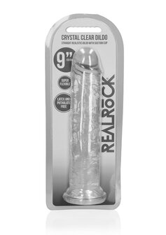 Straight Realistic Dildo Suction Cup - 9&#039;&#039; / 23 - Tra