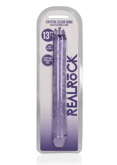 Realistic Double Dong - 13&#039;&#039; / 34 cm - Purple