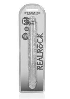 Realistic Double Dong - 13&#039;&#039; / 34 cm - Transparent