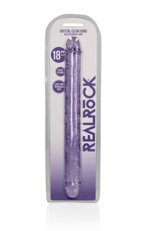 Realistic Double Dong - 18&#039;&#039; / 45 cm - Purple