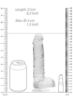 Realistische Dildo met Ballen - 19 cm