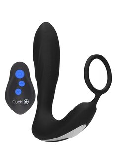 E-stim Vibrerende Butt Plug &amp; Cockring
