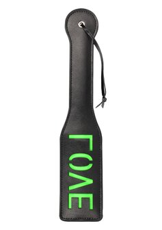 &#039;Love&#039;&#039; Paddle - Glow in the Dark - Black/Neon Green