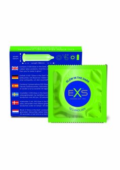 EXS Glow - Condooms - 3 Stuks