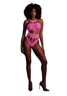 Body with Grecian Neckline - Neon Pink - XS/XL XS-XL