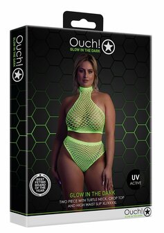 Turtle Neck and High Waist Slip - Green - XL/XXXXL XL-XXXXL