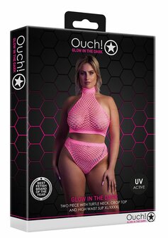 Turtle Neck and High Waist Slip - Pink - XL/XXXXL XL-XXXXL