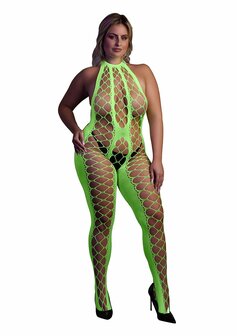 Bodystocking with Halterneck - Green - XL/XXXXL XL-XXXXL