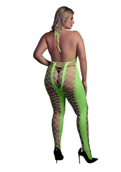 Bodystocking with Halterneck - Green - XL/XXXXL XL-XXXXL