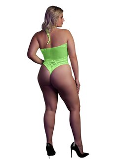 Body with Halter Neck - Neon Green - XL/XXXXL XL-XXXXL