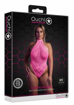 Body with Halter Neck - Neon Pink - XL/XXXXL XL-XXXXL