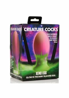 Xeno Egg - Glow in the Dark - Silicone Egg - Pink