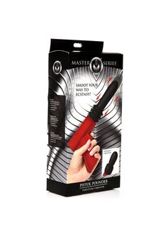 Thrusting Pistola Vibrator - Red