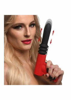 Thrusting Pistola Vibrator - Red