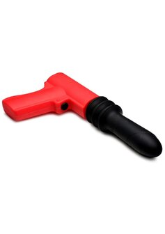 Thrusting Pistola Vibrator - Red