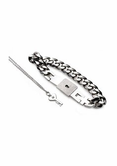 Chained Vergrendelingsarmband en Ketting met Slot