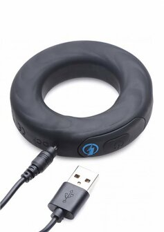 E-Stim Pro - Silicone Vibrating Cockring + Remote Control