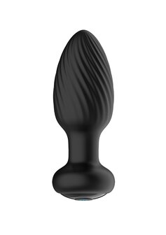 Tornado - Remote Control Rotating Butt Plug - Black