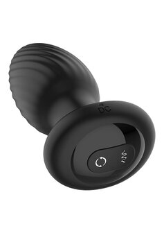 Tornado - Remote Control Rotating Butt Plug - Black