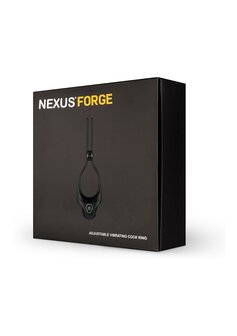 Forge - Vibrating Adjustable Lasso Silicone Cock Ring - Black