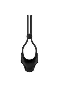 Forge - Vibrating Adjustable Lasso Silicone Cock Ring - Black