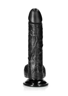 Gebogen Realistische Dildo met Ballen en Zuignap - 20,5 cm