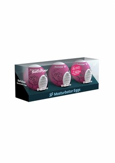Masturbator Eitjes Set - Verschillend - 3 Stuks