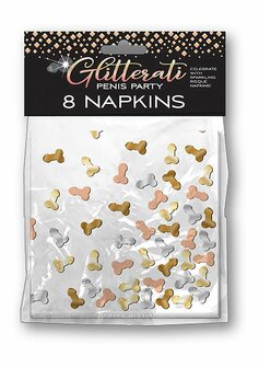 Glitterati Penis, Party Napkins