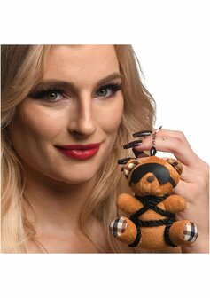 Rope Teddy Bear Keychain - Brown