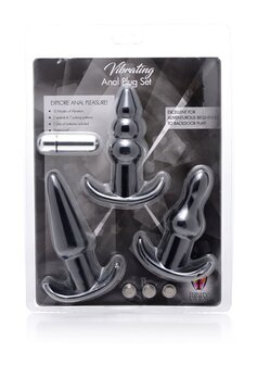 4-Delige Vibrerende Butt Plug Set
