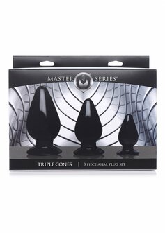 Triple Cones - Butt Plug Set - 3 Stuks