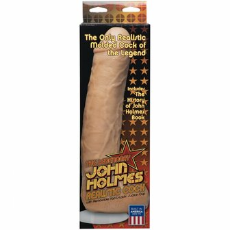 John Holmes - Realistische Dildo met Vac-U-Lock Zuignap