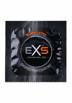 EXS Black Latex Condoms - Condoms - 100 Pieces