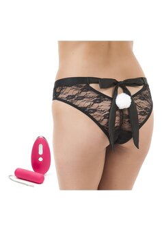 Remote Control Knicker Vibrator - Pink/Black