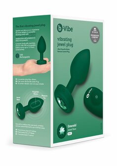 Emerald - Vibrerende Butt Plug - M/L