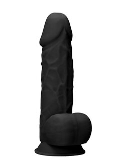 Siliconen Dildo met Ballen - 21,6 cm