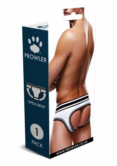 Open Brief - S - White/Black S