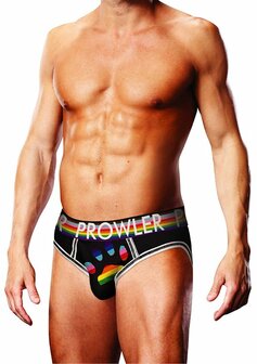 Oversized Paw Open Brief - S - Black XXL