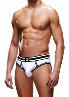 Open Brief - S - White/Black XS