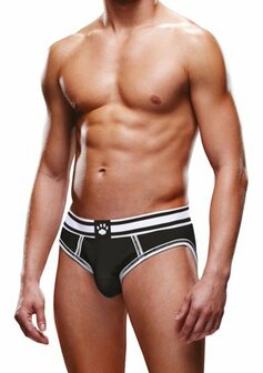Open Brief - S - Black/White XS