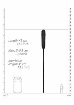 Silcone Vibrerende Kogelplug Extra Lang