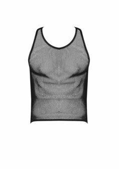Stretch Net Tank Top - S/M - Black L/XL