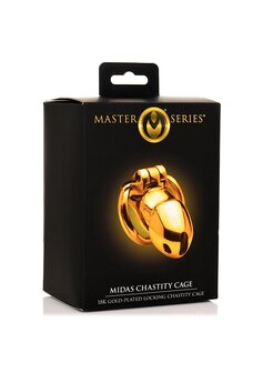 Midas Locking Chastity Cage - 18K Gold-Plated - Gold