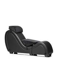 Kinky Sex Chaise with Love Pillows - Black