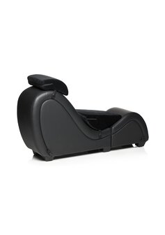 Kinky Sex Chaise with Love Pillows - Black
