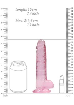 Realistische Dildo met Ballen - 18 cm