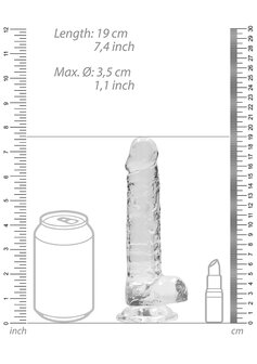 Realistische Dildo met Ballen - 18 cm
