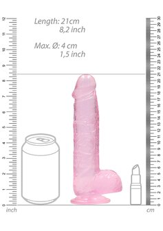 Realistische Dildo met Ballen - 19 cm