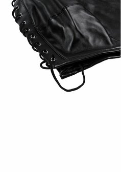 Zip-up Bondage Mask - Black